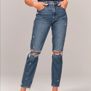 Abercrombie High Rise Mom Jean
